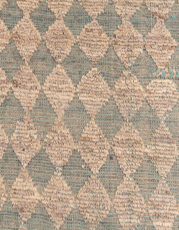 Detail image of  6' 9 x 10'  Hand Knotted Moroccan Wool Rug