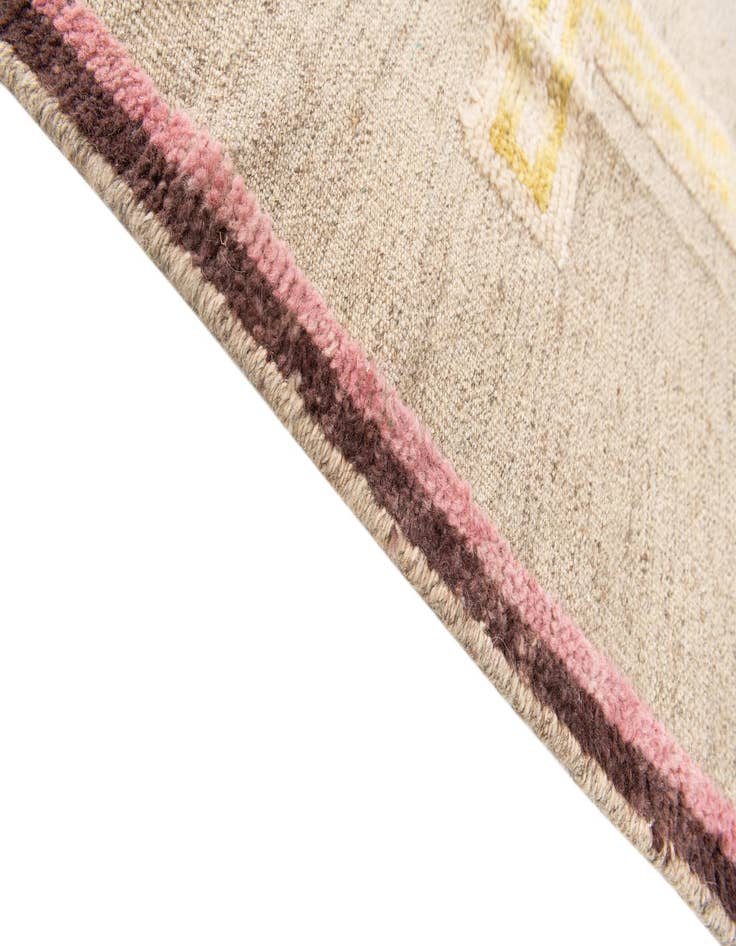 Detail image of  5' 10 x 9' 7  Hand Knotted Moroccan Wool Rug