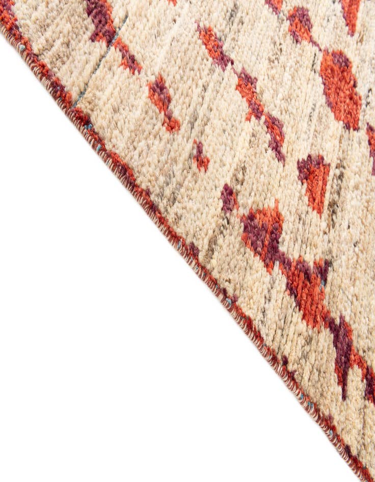 Detail image of  4' 10 x 7' 1  Hand Knotted Moroccan Wool Rug