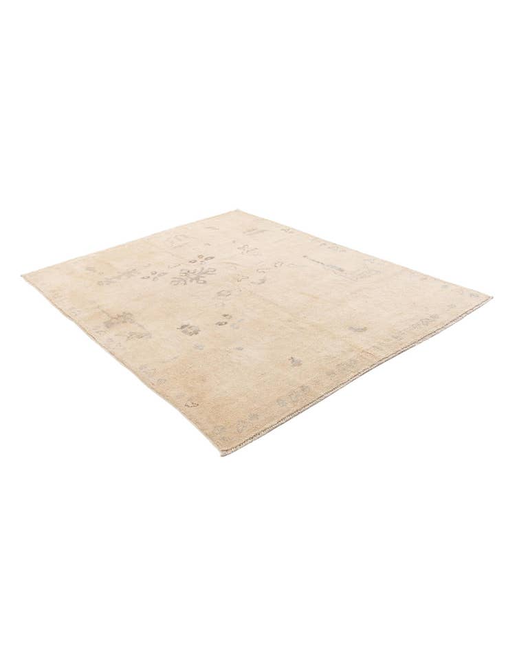 Detail image of  5' 5 x 7' 1  Hand Knotted Moroccan Wool Rug