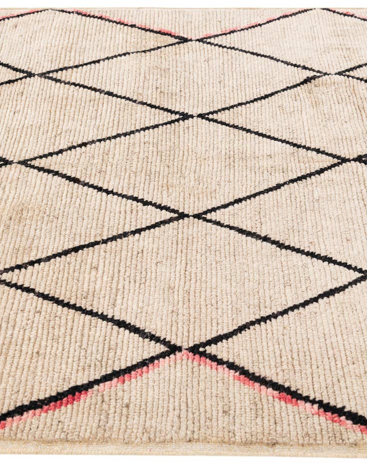 Detail image of  5' 4 x 7' 9  Hand Knotted Moroccan Wool Rug