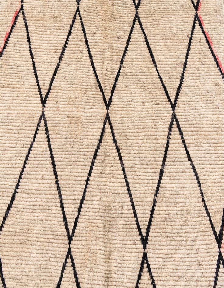 Detail image of  5' 4 x 7' 9  Hand Knotted Moroccan Wool Rug