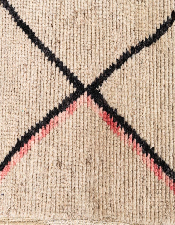 Detail image of  5' 4 x 7' 9  Hand Knotted Moroccan Wool Rug