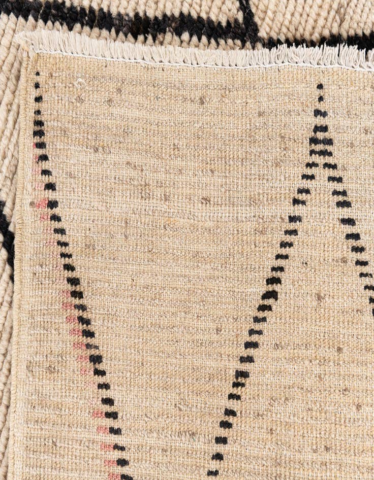 Detail image of  5' 4 x 7' 9  Hand Knotted Moroccan Wool Rug