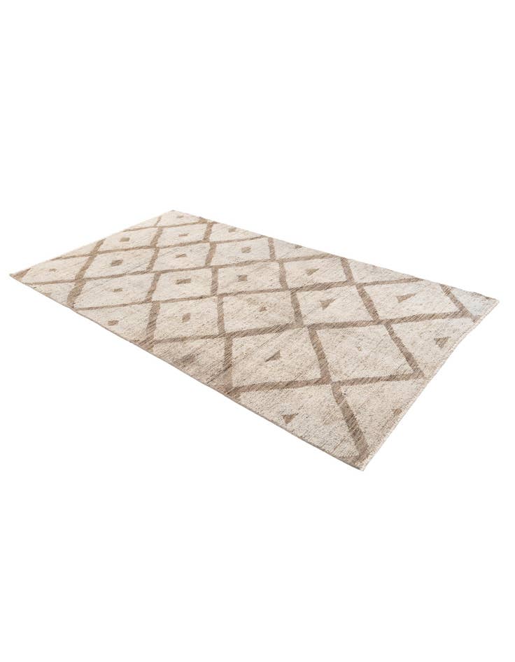 Detail image of  4' 3 x 7' 8  Hand Knotted Moroccan Wool Rug