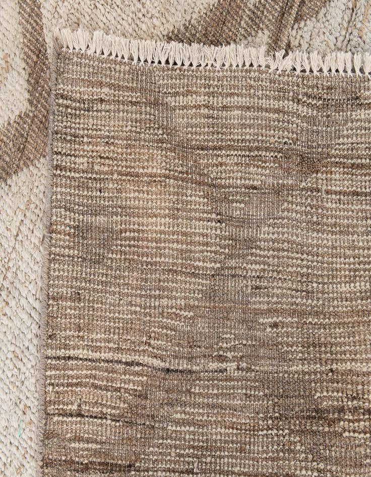 Detail image of  4' 3 x 7' 8  Hand Knotted Moroccan Wool Rug