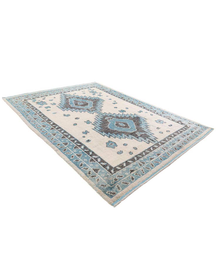 Detail image of  7' 8 x 10' 1  Hand Knotted Moroccan Wool Rug