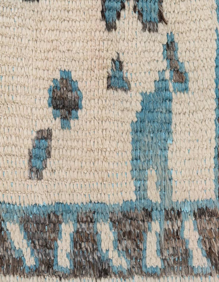 Detail image of  7' 8 x 10' 1  Hand Knotted Moroccan Wool Rug