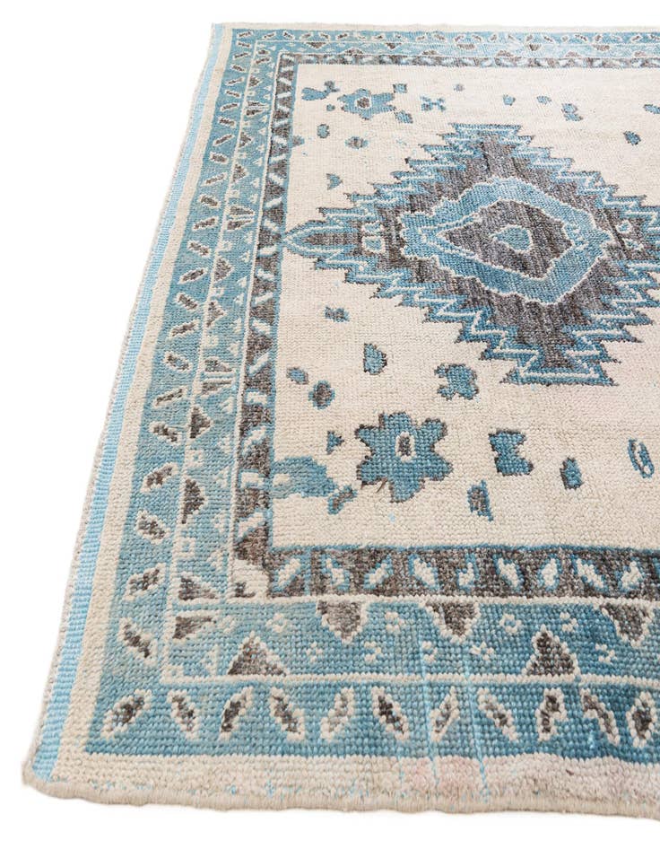 Detail image of  7' 8 x 10' 1  Hand Knotted Moroccan Wool Rug