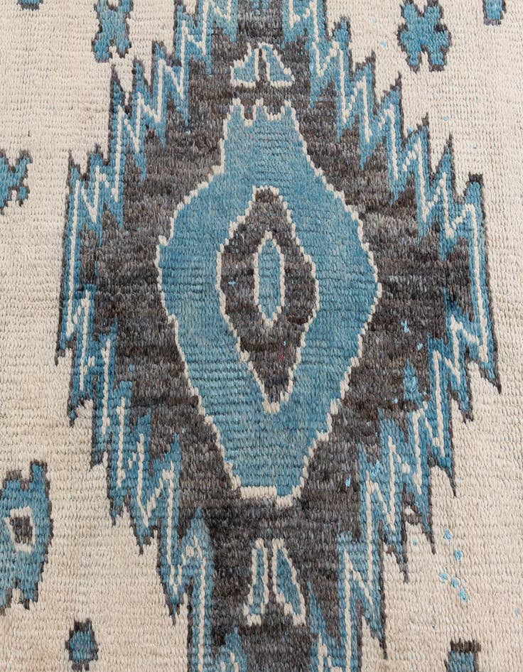 Detail image of  7' 8 x 10' 1  Hand Knotted Moroccan Wool Rug