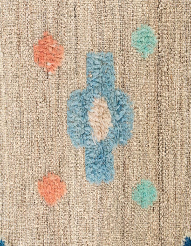 Detail image of  8' 1 x 10' 6  Hand Knotted Moroccan Wool Rug