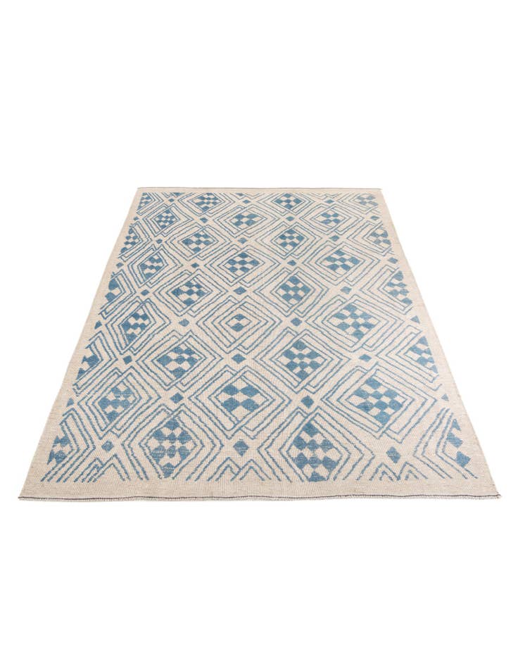 Detail image of  9' 1 x 12' 2  Hand Knotted Moroccan Wool Rug