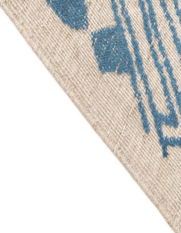 Detail image of  9' 1 x 12' 2  Hand Knotted Moroccan Wool Rug