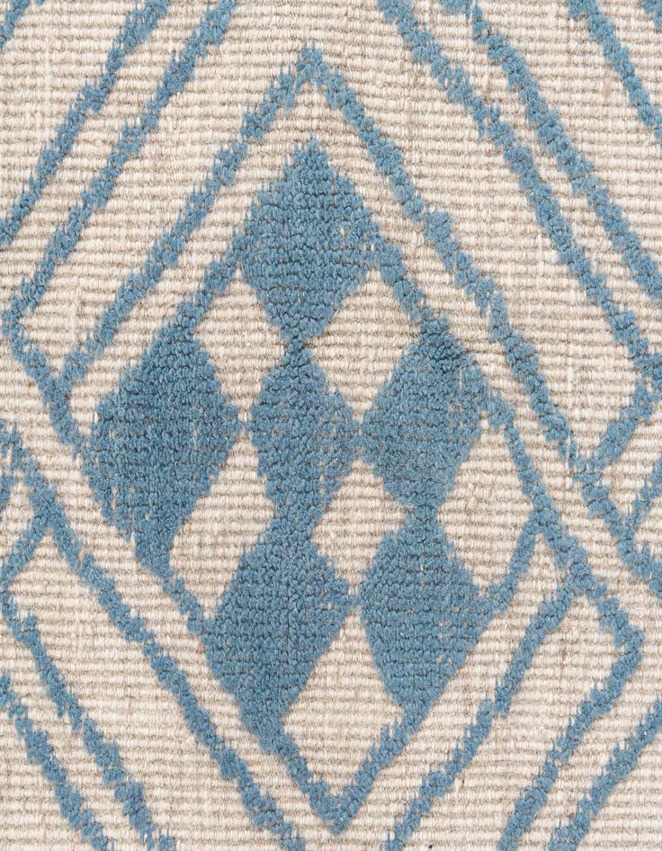 Detail image of  9' 1 x 12' 2  Hand Knotted Moroccan Wool Rug
