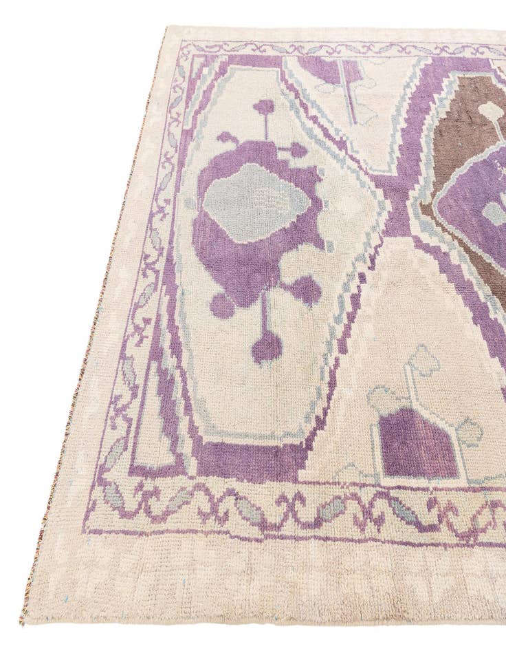 Detail image of  7' 4 x 10' 3  Hand Knotted Moroccan Wool Rug