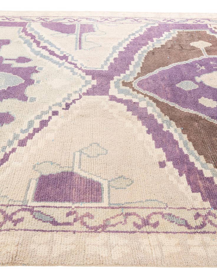 Detail image of  7' 4 x 10' 3  Hand Knotted Moroccan Wool Rug