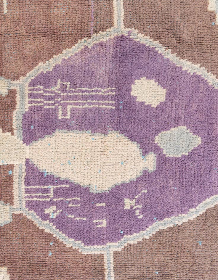 Detail image of  7' 4 x 10' 3  Hand Knotted Moroccan Wool Rug