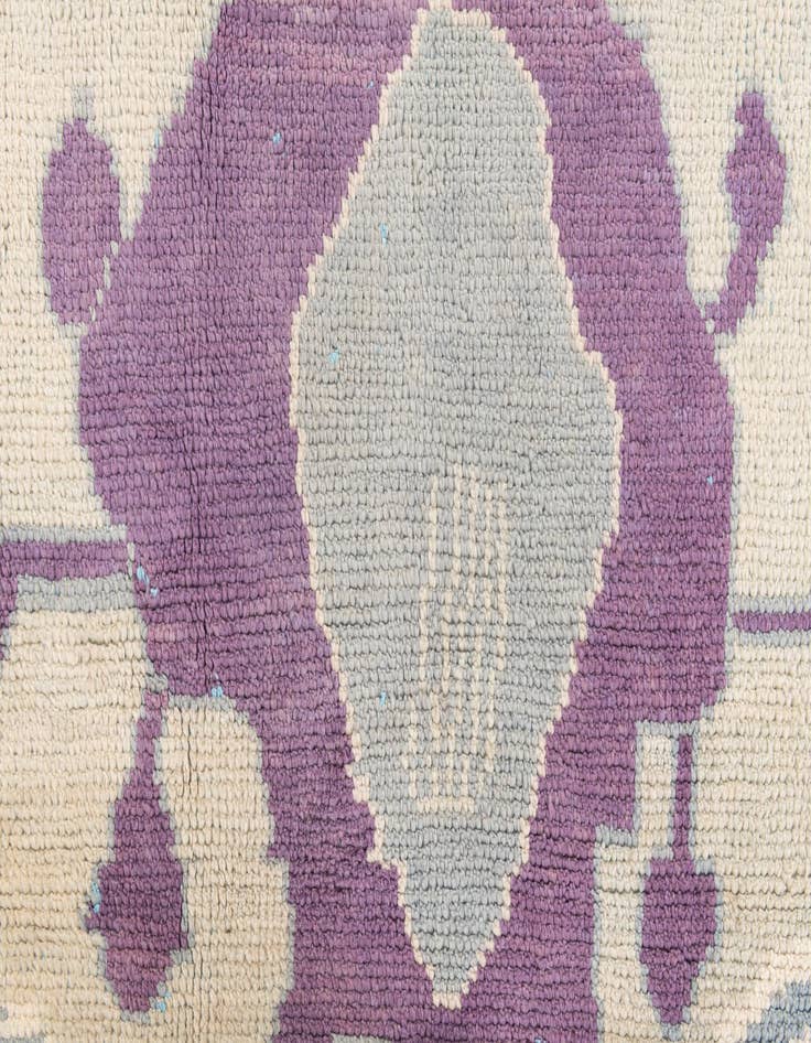 Detail image of  7' 4 x 10' 3  Hand Knotted Moroccan Wool Rug