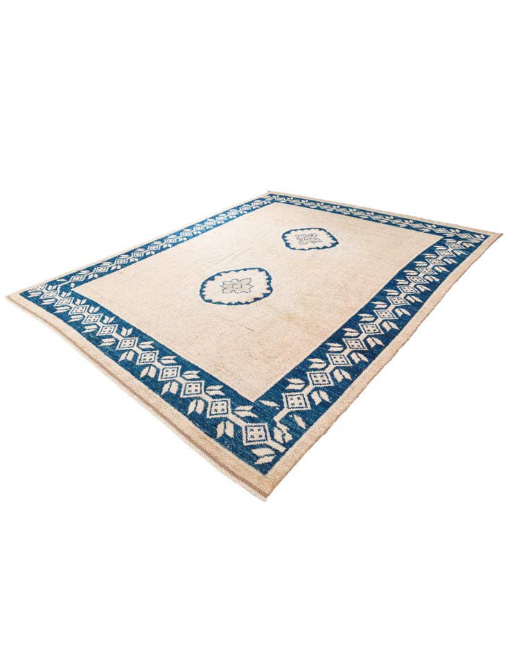 Detail image of  9' 1 x 12' 3  Hand Knotted Moroccan Wool Rug