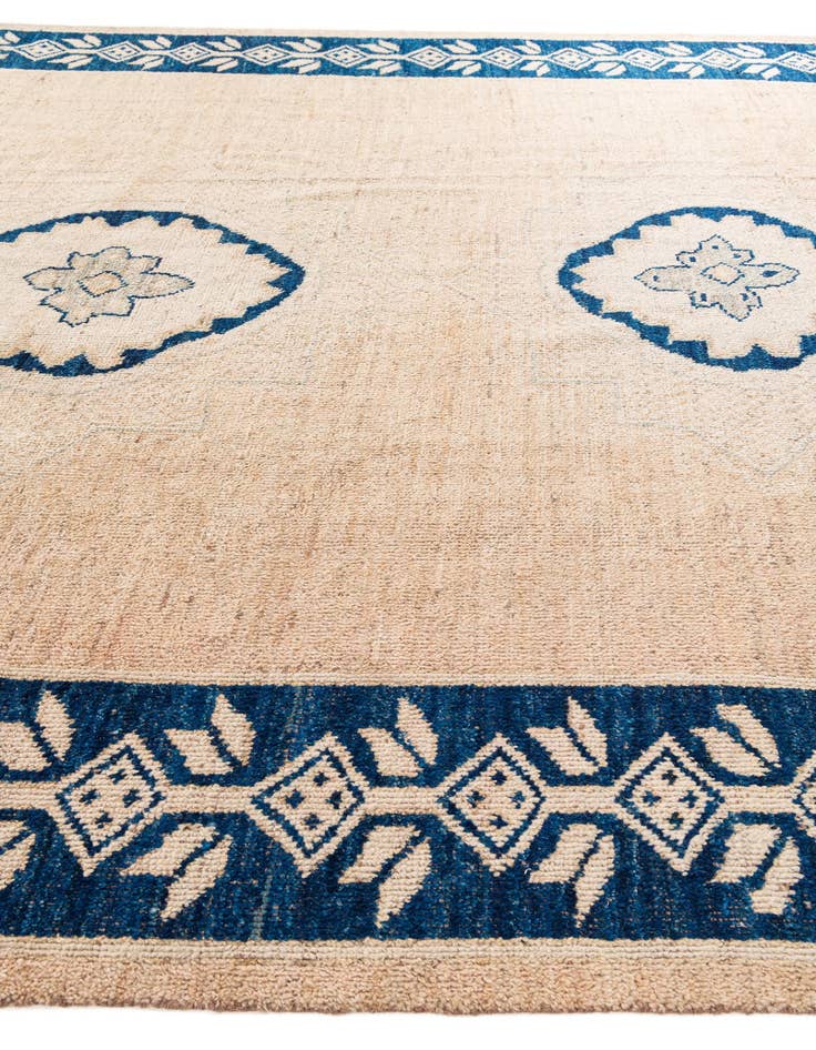 Detail image of  9' 1 x 12' 3  Hand Knotted Moroccan Wool Rug