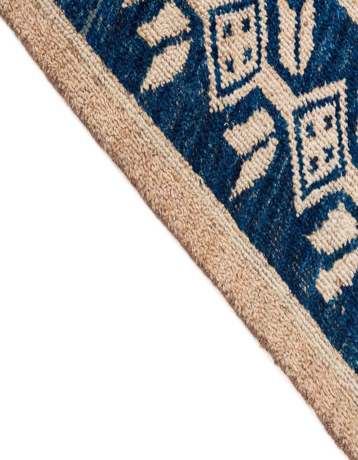 Detail image of  9' 1 x 12' 3  Hand Knotted Moroccan Wool Rug