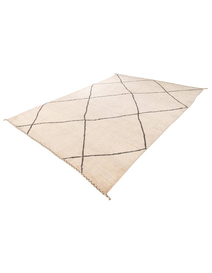 Detail image of  8' x 12'  Hand Knotted Moroccan Wool Rug