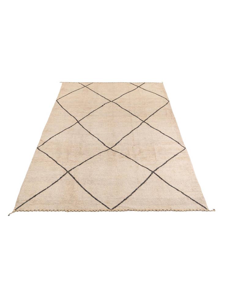 Detail image of  8' x 12'  Hand Knotted Moroccan Wool Rug