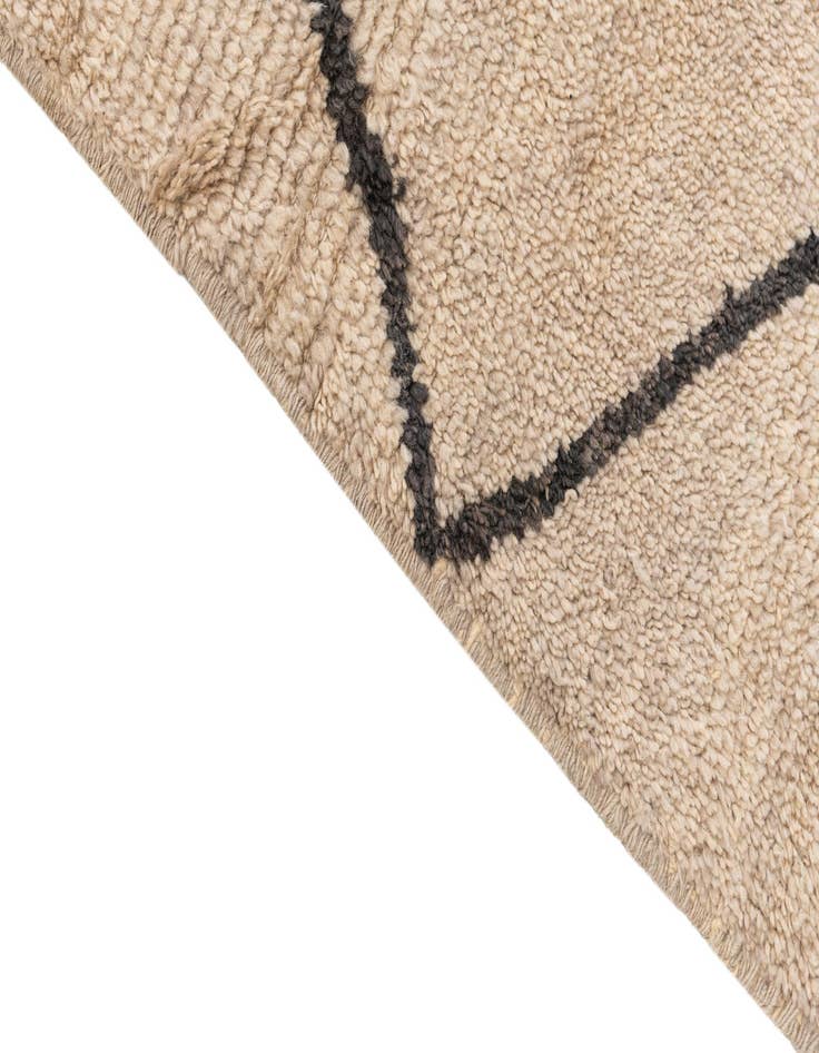 Detail image of  8' x 12'  Hand Knotted Moroccan Wool Rug