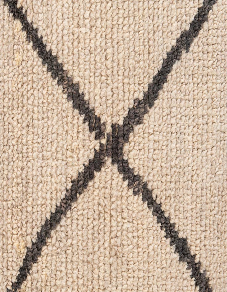 Detail image of  8' x 12'  Hand Knotted Moroccan Wool Rug