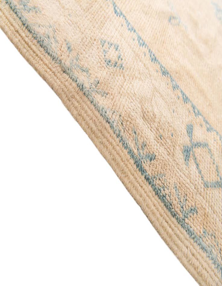 Detail image of  5' 2 x 8'  Hand Knotted Moroccan Wool Rug