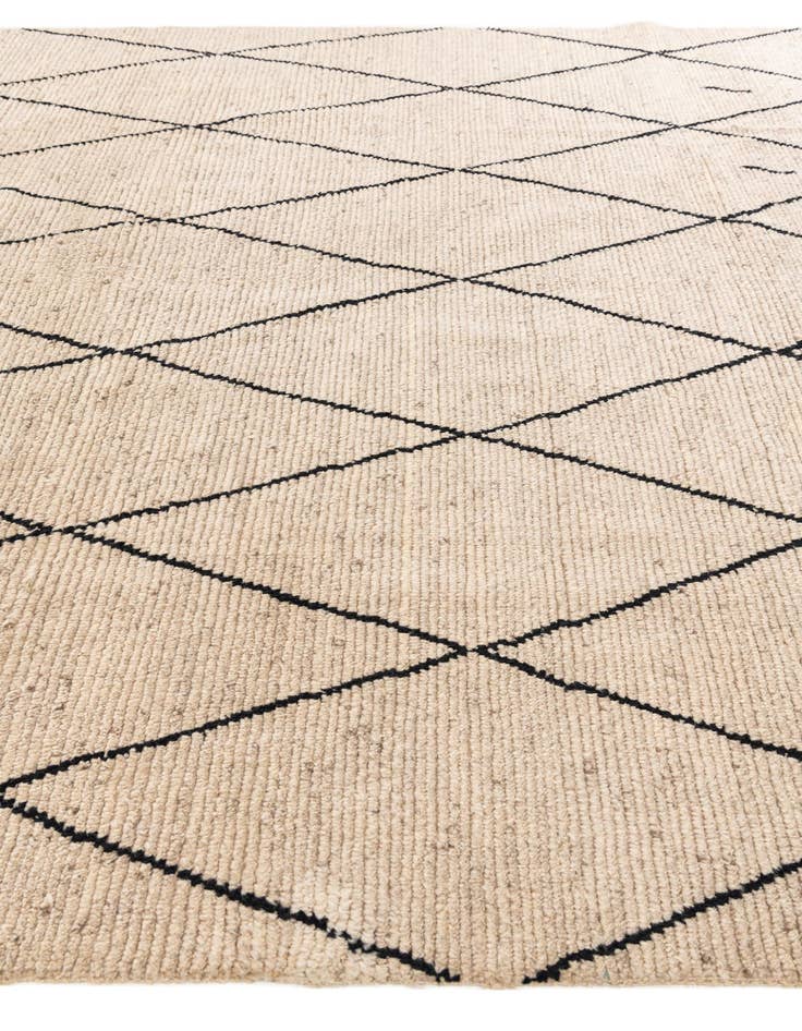 Detail image of  8' 1 x 10'  Hand Knotted Moroccan Wool Rug