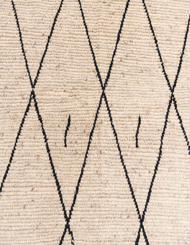 Detail image of  8' 1 x 10'  Hand Knotted Moroccan Wool Rug