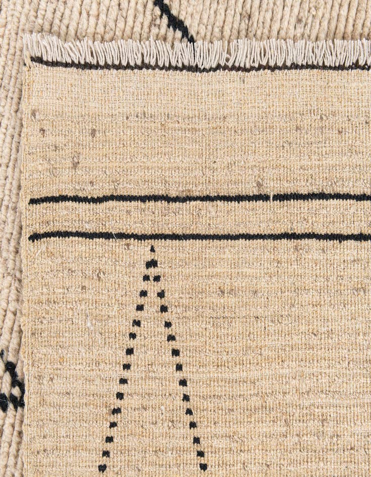 Detail image of  8' 1 x 10'  Hand Knotted Moroccan Wool Rug