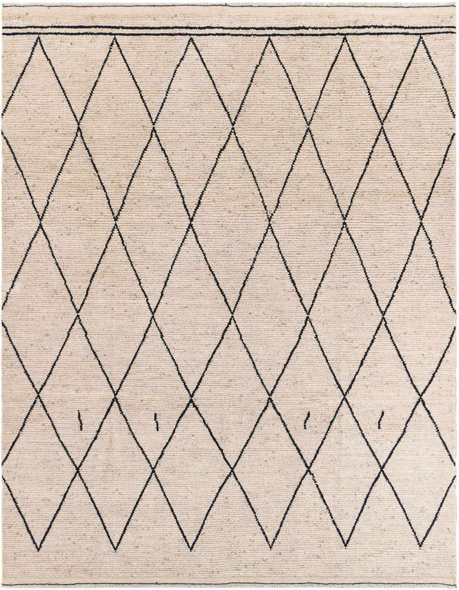 Primary image  8' 1 x 10'  Hand Knotted Moroccan Wool Rug