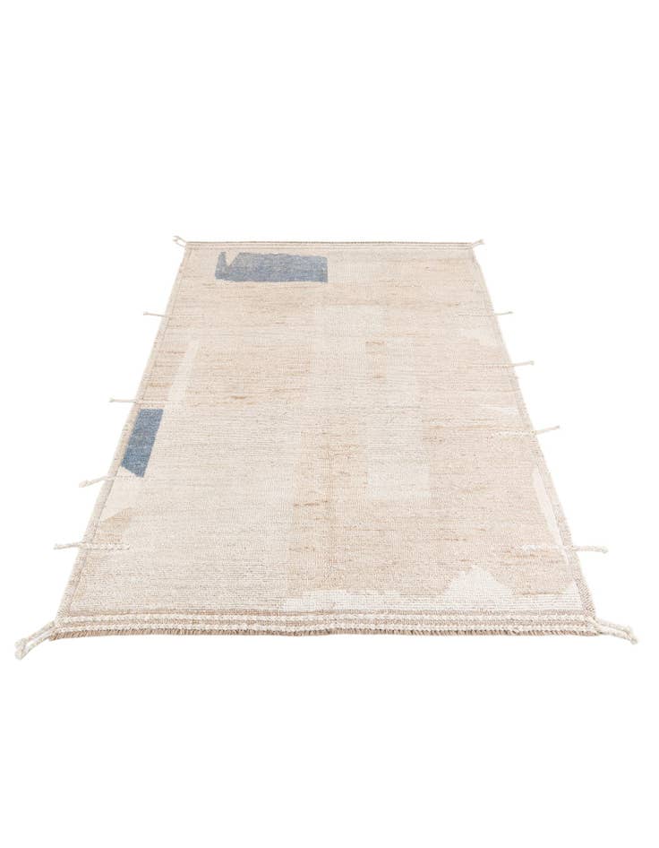 Detail image of  5' 2 x 7' 6  Hand Knotted Moroccan Wool Rug