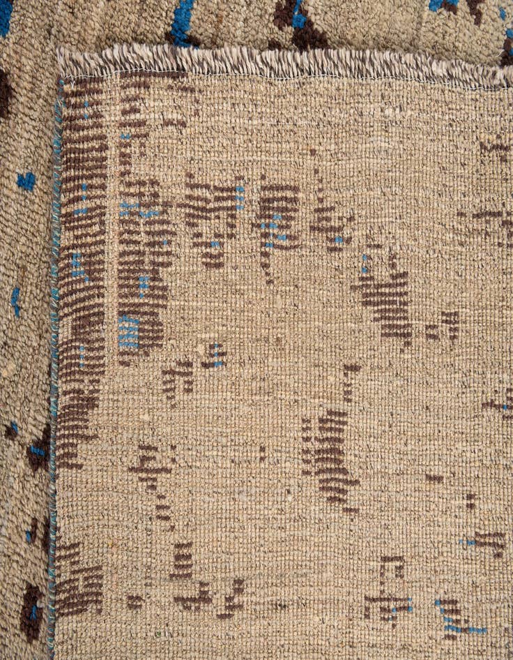 Detail image of  12' 4 x 15' 3  Hand Knotted Moroccan Wool Rug