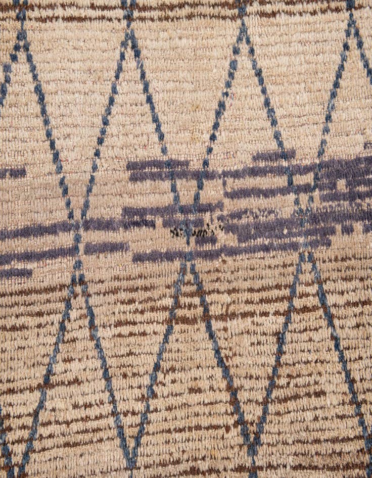 Detail image of  9' 2 x 10' 2  Hand Knotted Moroccan Wool Rug
