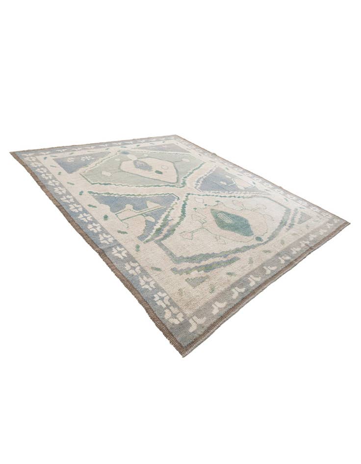 Detail image of  8' 8 x 10'  Hand Knotted Moroccan Wool Rug