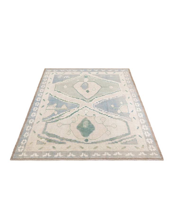 Detail image of  8' 8 x 10'  Hand Knotted Moroccan Wool Rug