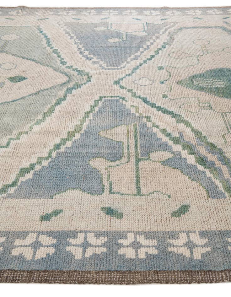 Detail image of  8' 8 x 10'  Hand Knotted Moroccan Wool Rug