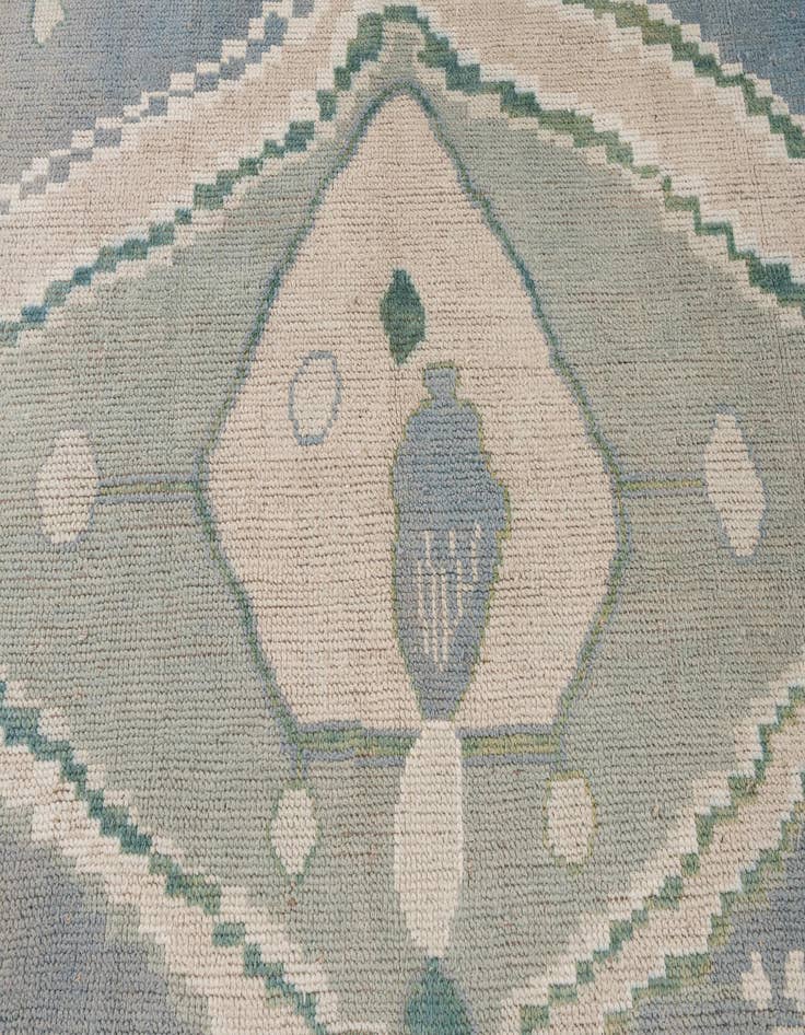 Detail image of  8' 8 x 10'  Hand Knotted Moroccan Wool Rug
