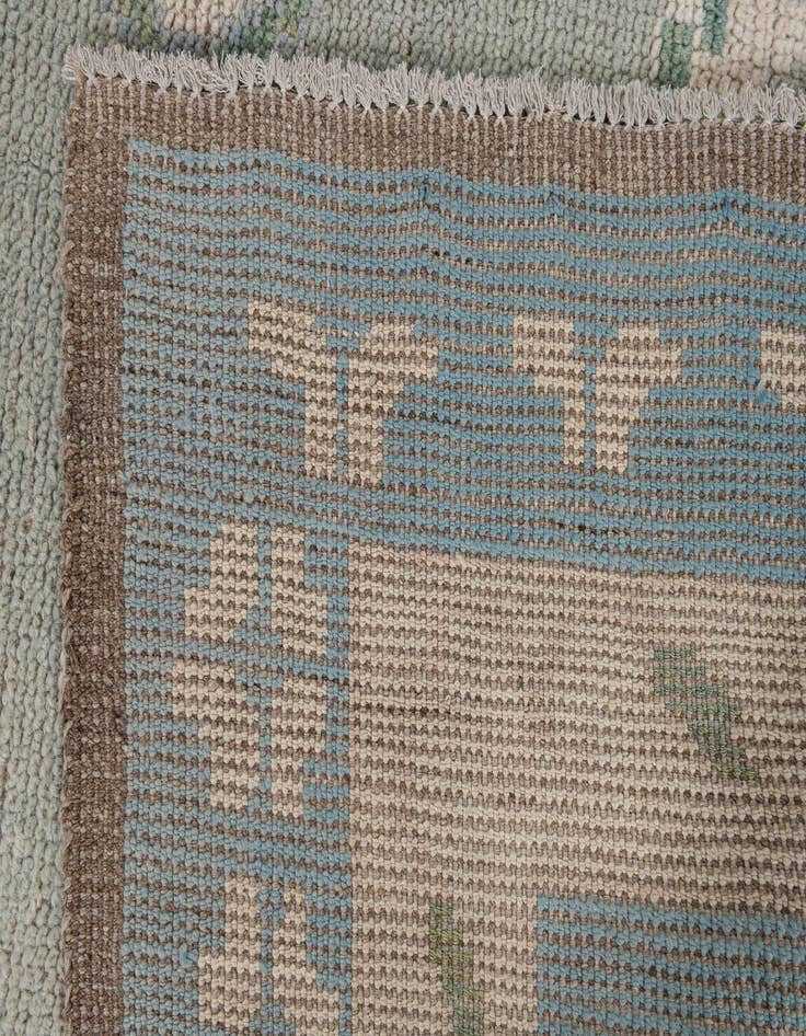 Detail image of  8' 8 x 10'  Hand Knotted Moroccan Wool Rug