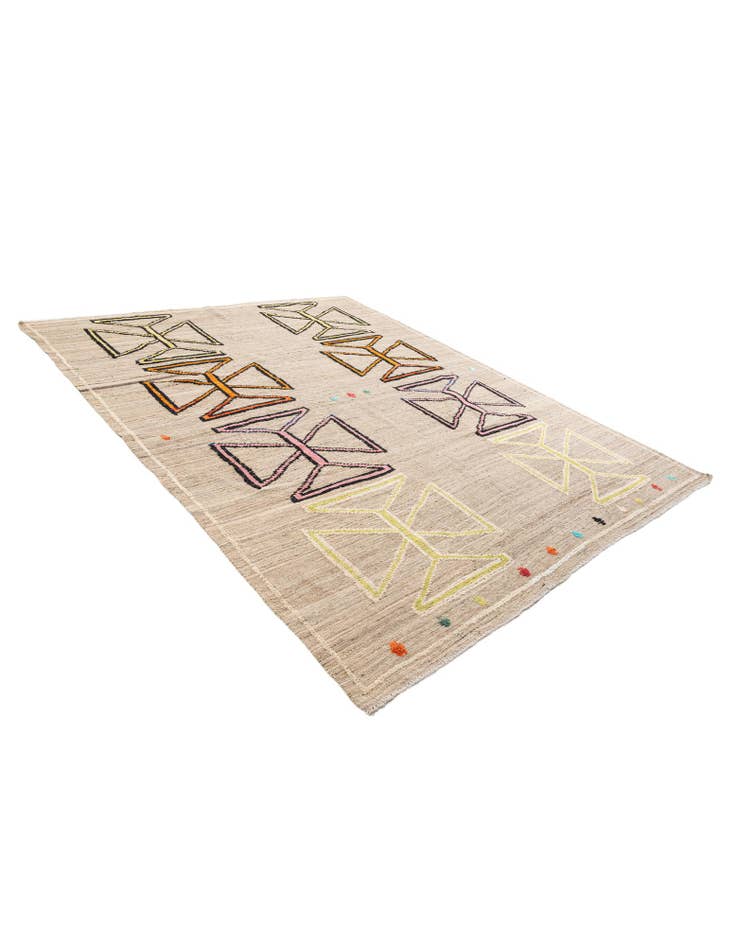 Detail image of  8' 5 x 10' 6  Hand Knotted Moroccan Wool Rug