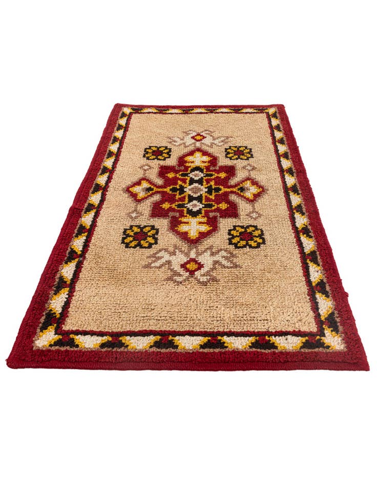 Detail image of  2' 6 x 4' 5  Hand Knotted Moroccan Wool Rug