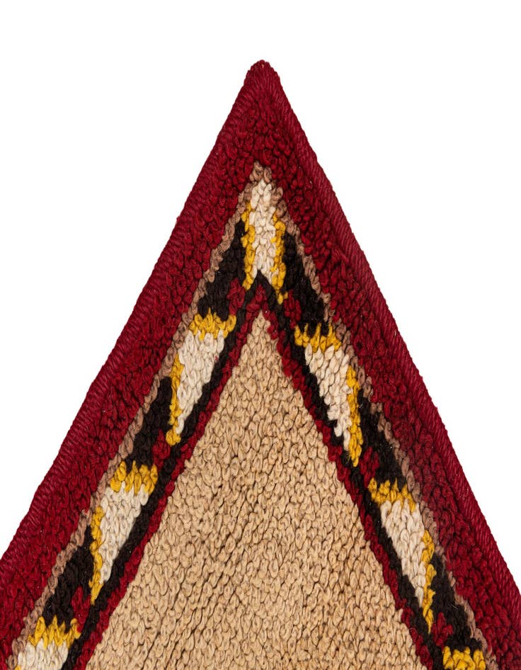 Detail image of  2' 6 x 4' 5  Hand Knotted Moroccan Wool Rug