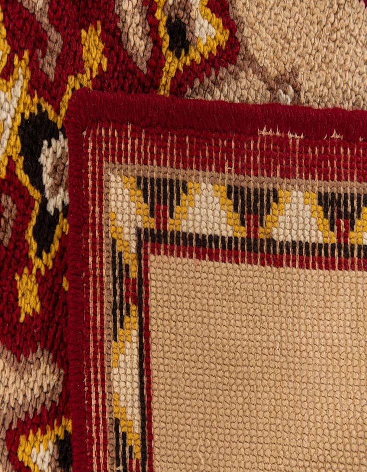 Detail image of  2' 6 x 4' 5  Hand Knotted Moroccan Wool Rug