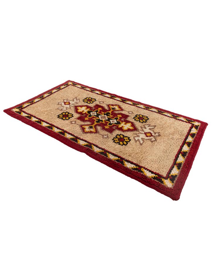 Detail image of  2' 6 x 4' 5  Hand Knotted Moroccan Wool Rug