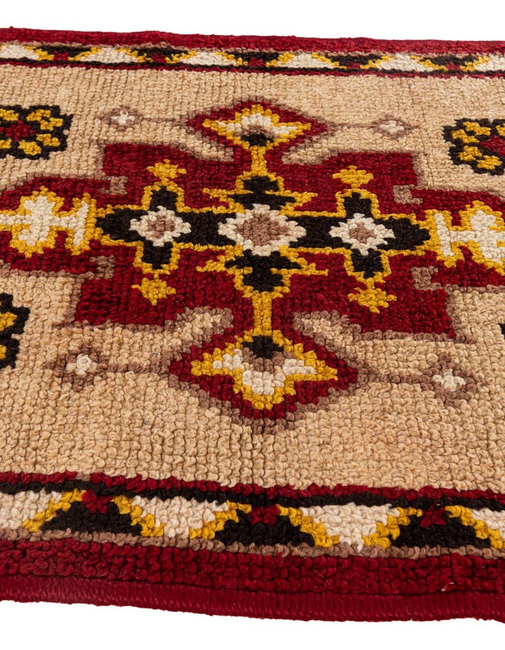 Detail image of  2' 6 x 4' 5  Hand Knotted Moroccan Wool Rug