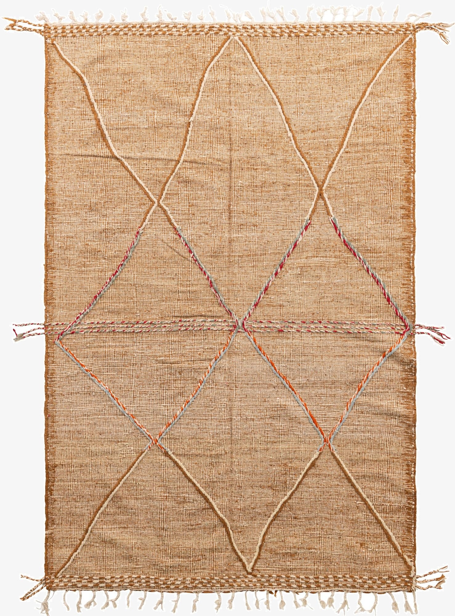  6' 5 x 9' 9  Hand Knotted Moroccan Wool Rug