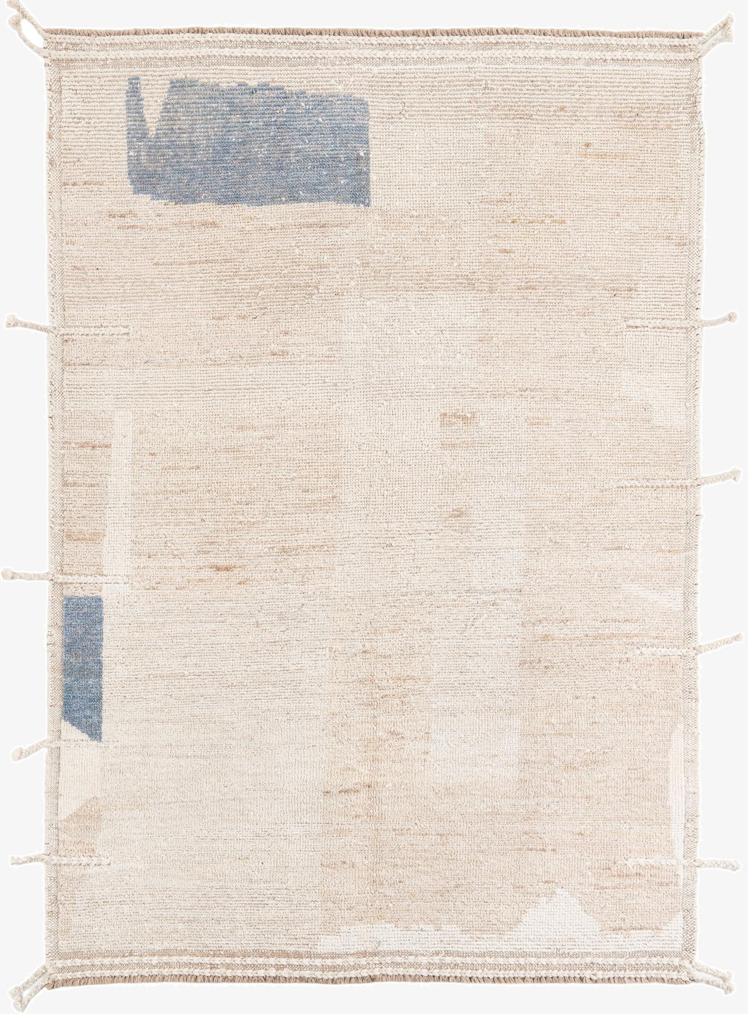  5' 2 x 7' 6  Hand Knotted Moroccan Wool Rug